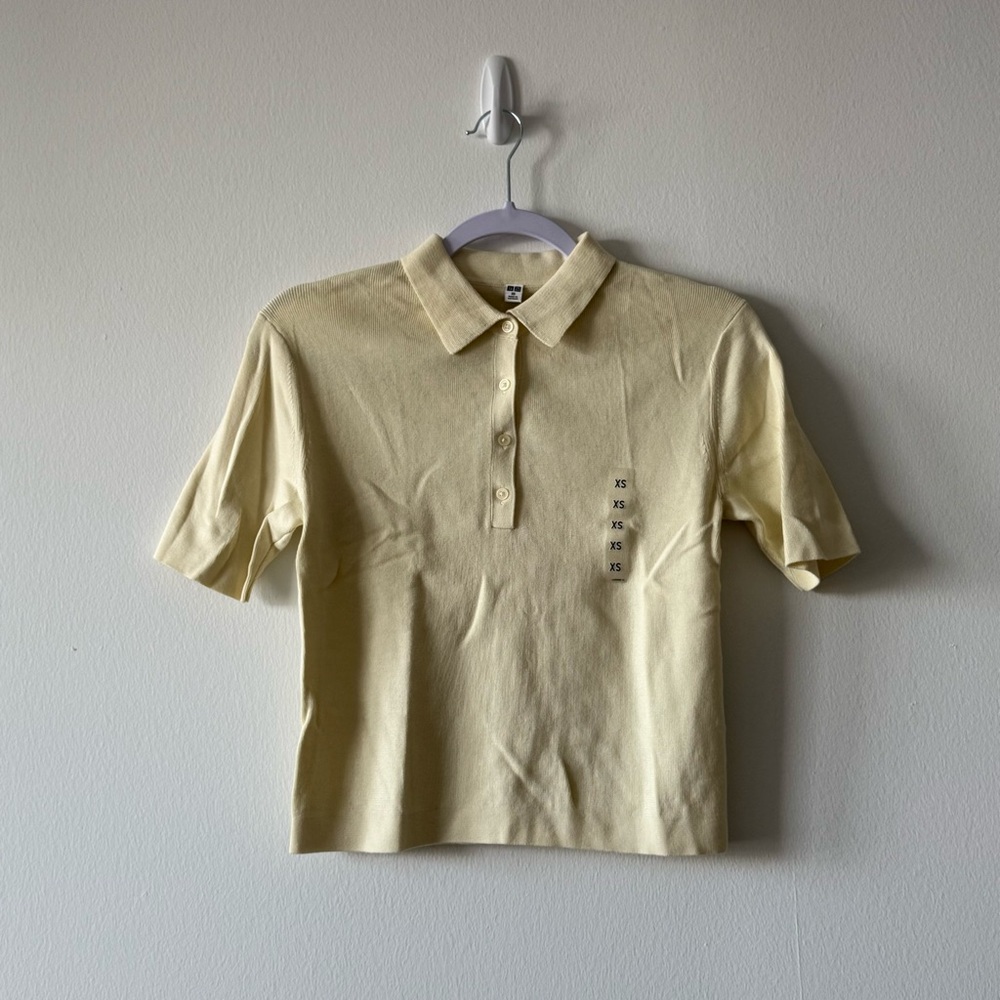 NWT Uniqlo polo short sleeve sweater